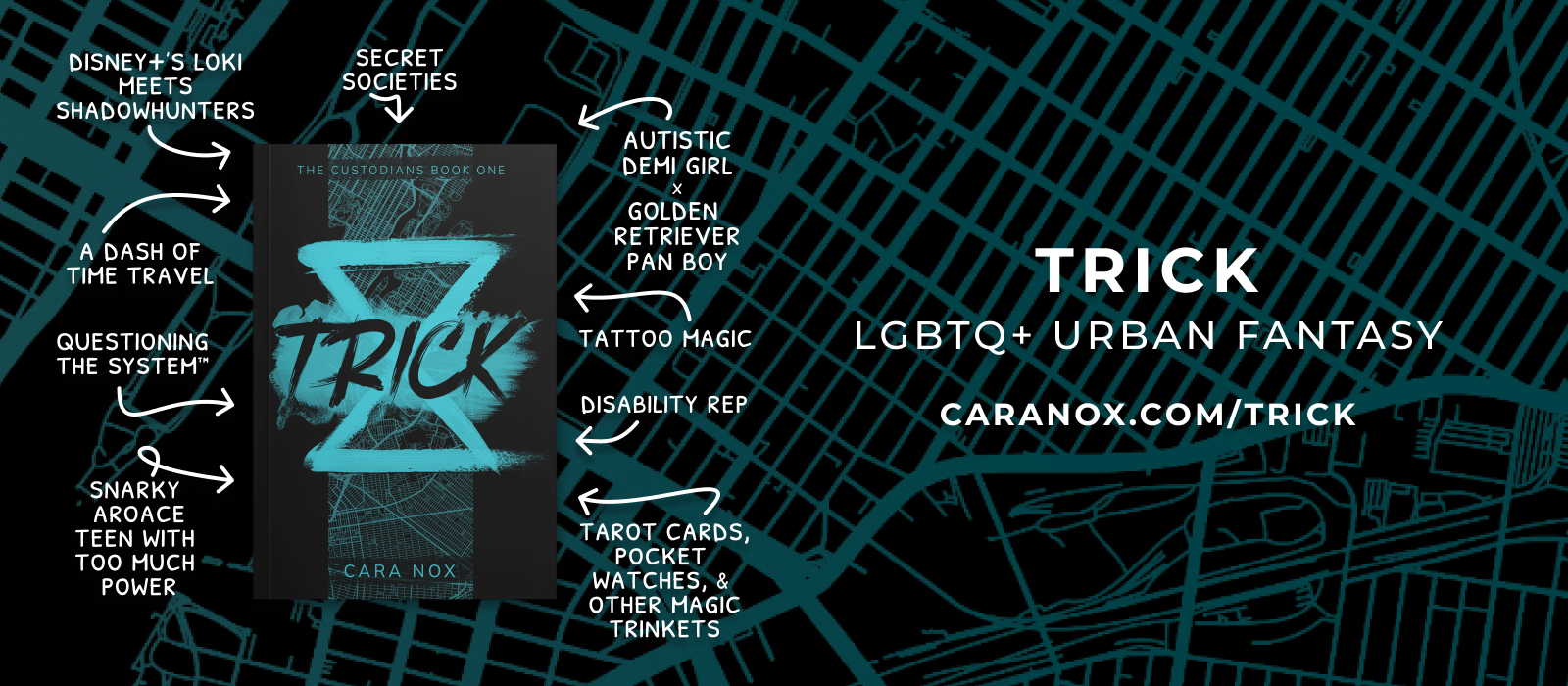 Trick - LGBTQ+ Urban Fantasy - caranox.com/trick