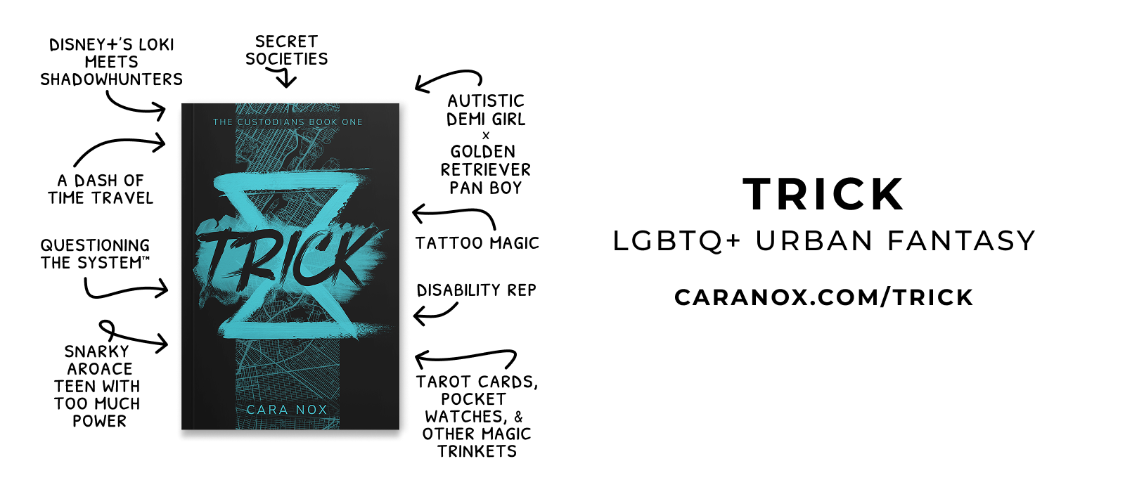 Trick - LGBTQ+ Urban Fantasy - caranox.com/trick